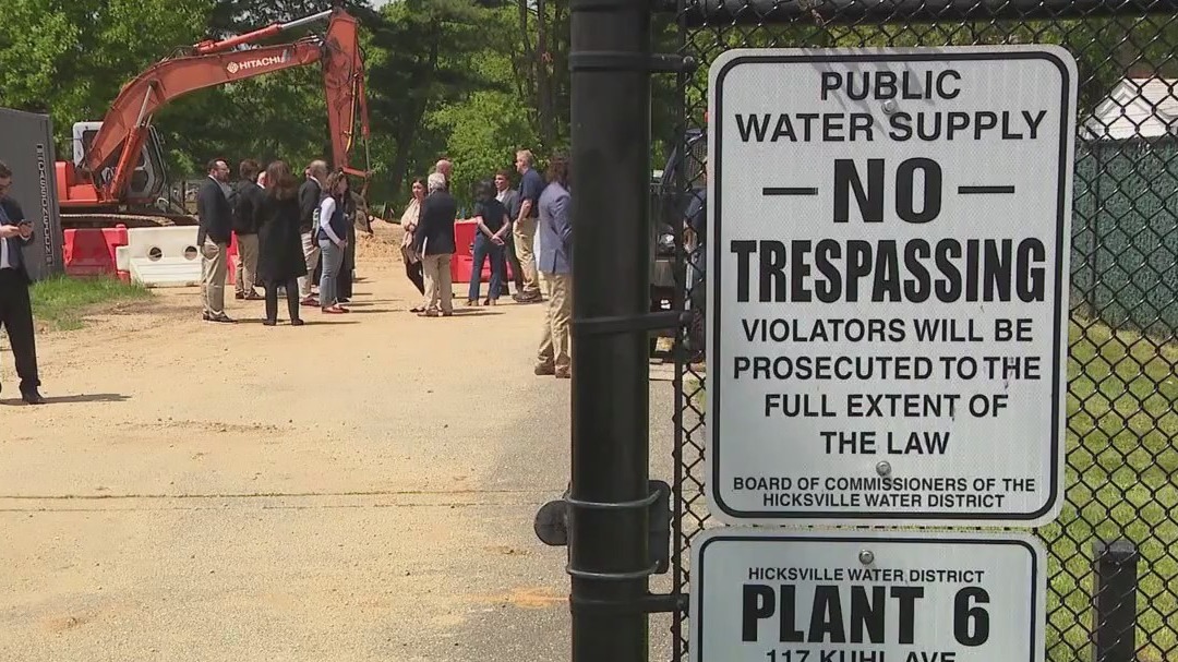 Hicksville breaks ground on water treatment plant [Video]