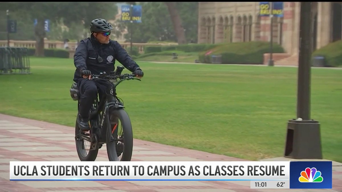 UCLA resumes in-person classes with more police presence  NBC Los Angeles [Video]