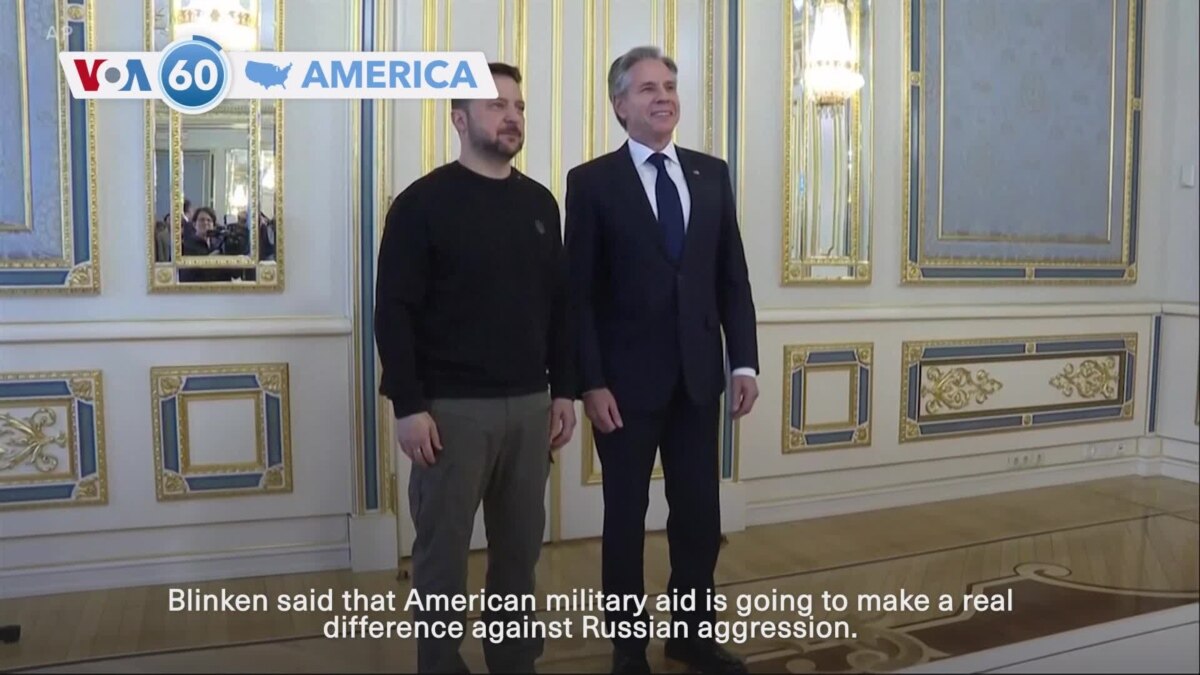 VOA60 America – Blinken visits Kyiv as Russia claims advances in eastern Ukraine [Video]