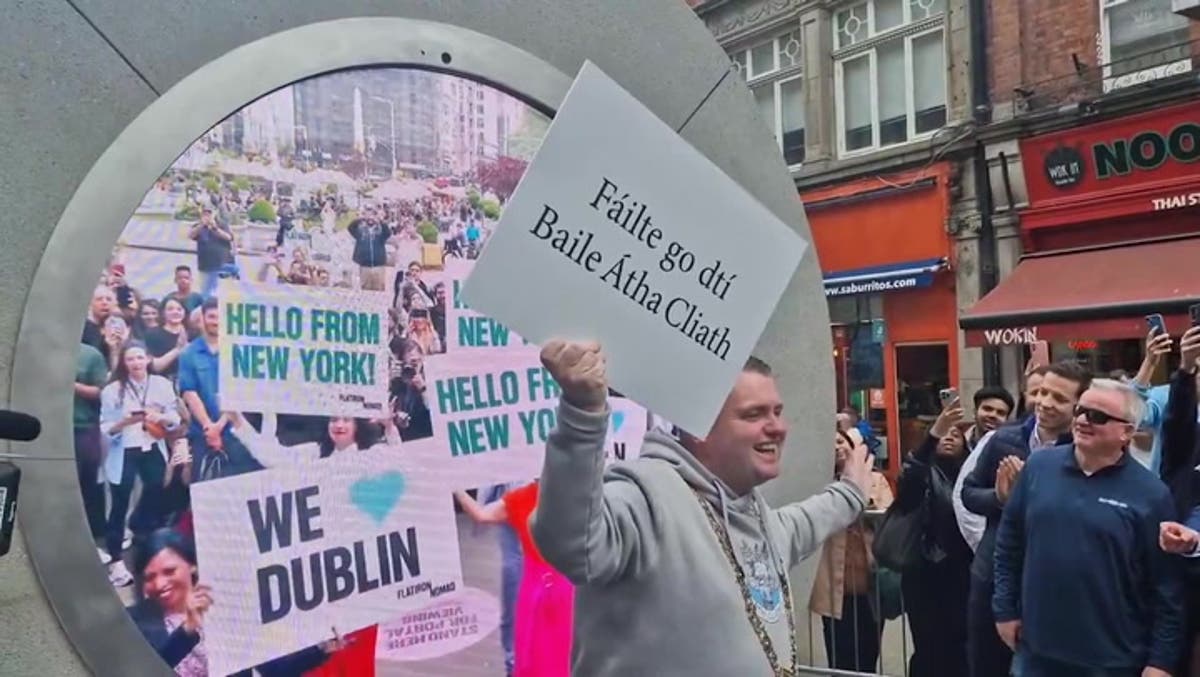 Dublin-New York portal temporarily closed following inappropriate behaviour and images of 9/11 [Video]