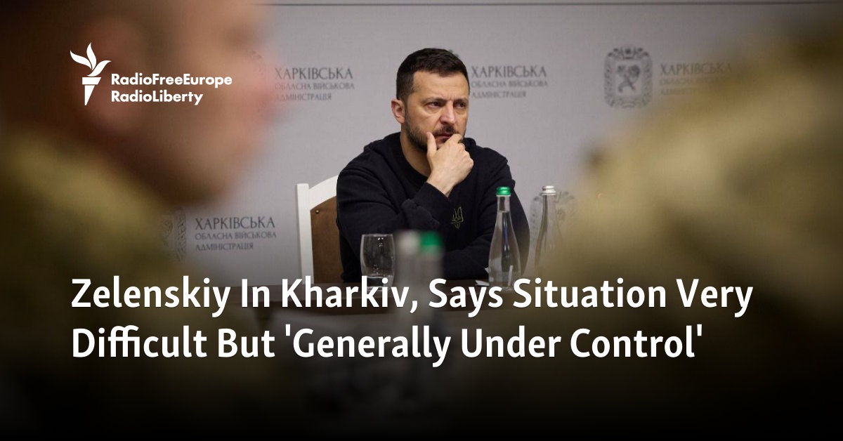 Zelenskiy Visits Kharkiv, Says Situation Difficult But 