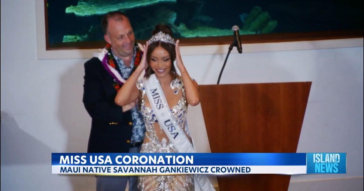 Maui Native Savannah Gankiewicz crowned Miss USA 2023 | Video