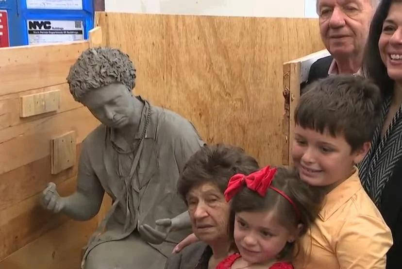 Watch: 95-year-old woman reunited with lost sculpture after 40 years [Video]
