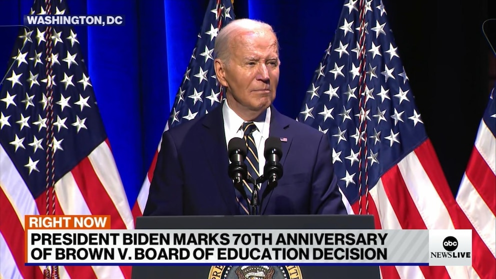 Video Biden commemorates 70th anniversary of Brown v. Board of Education [Video]