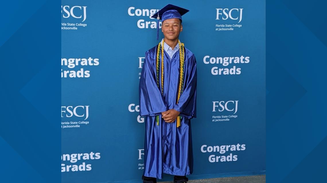 Twelve year old boy graduates from college with associate [Video]