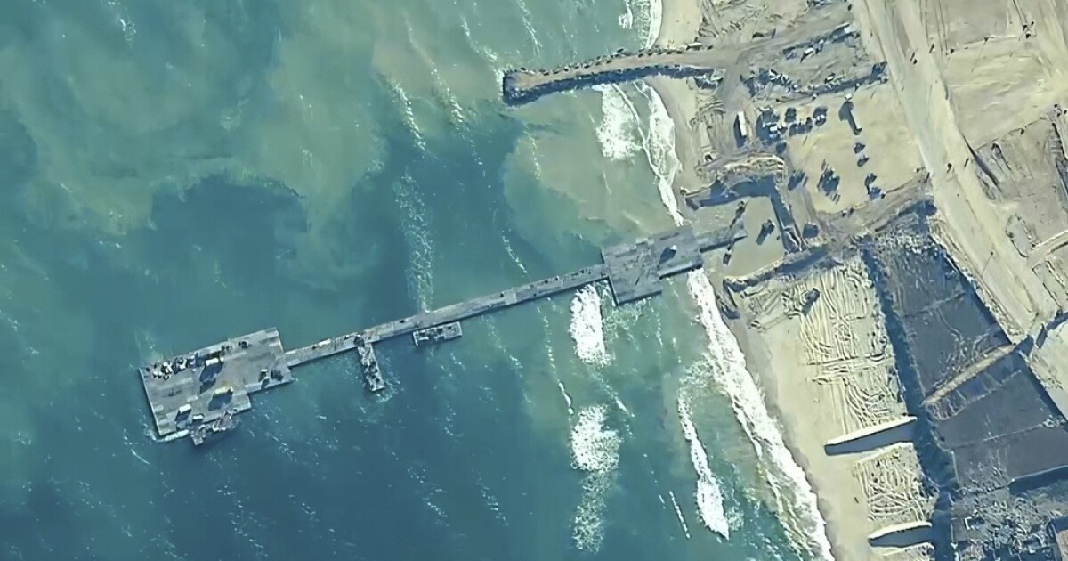 First aid shipment has been driven across newly built US pier into Gaza [Video]