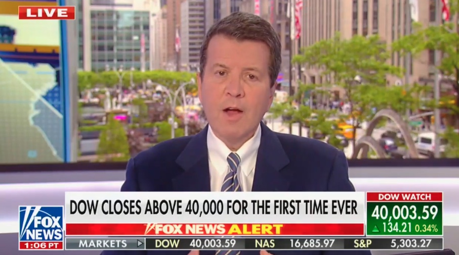 Fox News’s Cavuto ‘Optimistic’ After Dow Closes Above 40,000 [Video]