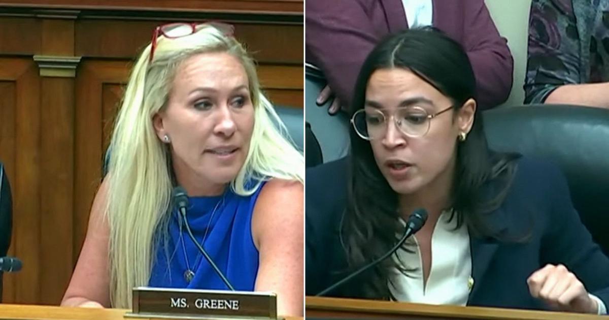 House committee meeting devolves into chaos as Greene and Ocasio-Cortez trade barbs | National-politics [Video]