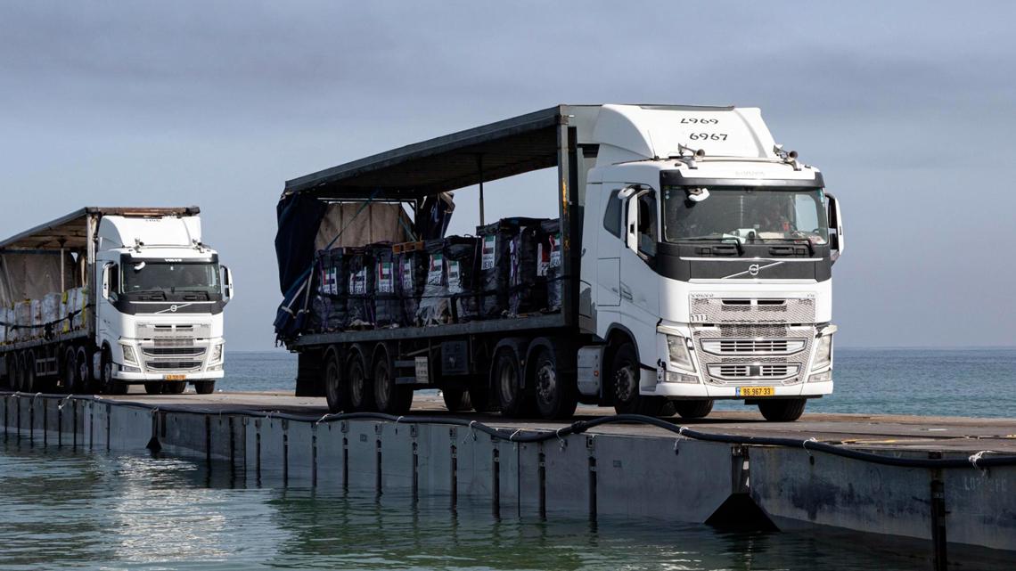 Aid from newly built pier off Gaza to be distributed this weekend [Video]