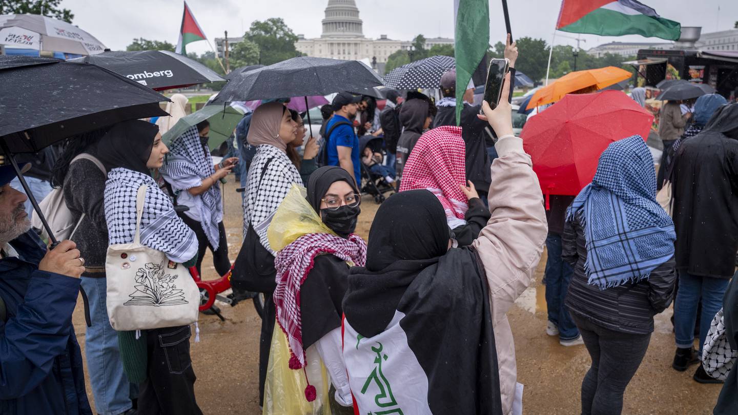 Hundreds of pro-Palestinian protesters rally in the rain in DC to mark a painful present and past  WFTV [Video]