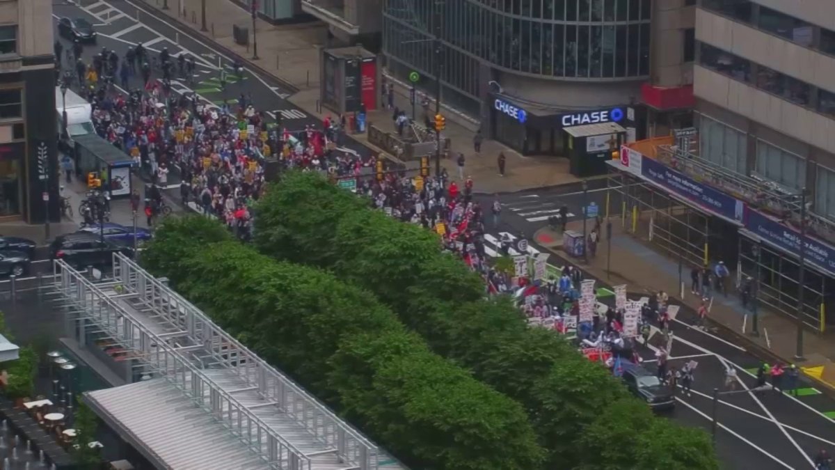 Hundreds of pro-Palestinian protesters walked through Center City on Saturday  NBC10 Philadelphia [Video]