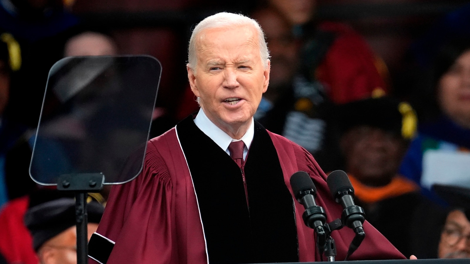 Biden faces silent protests at Morehouse commencement [Video]