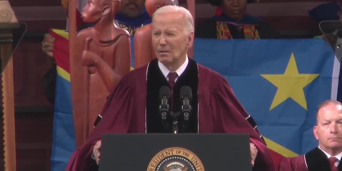 Biden delivers commencement speech at Morehouse College amid protests [Video]