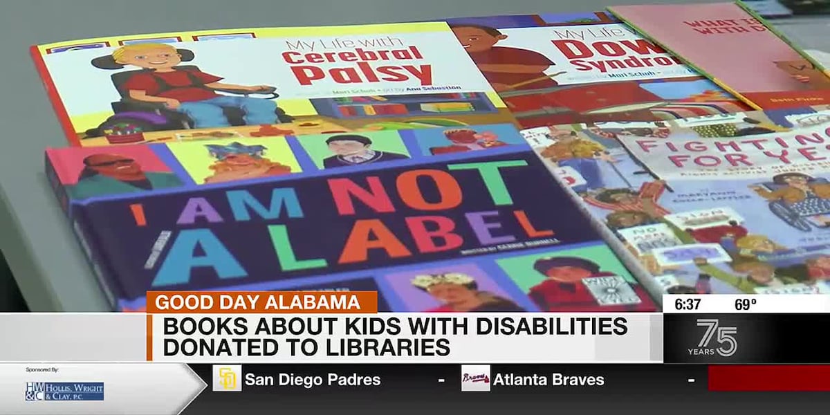Books about kids with disabilities donated to Tuscaloosa City School libraries [Video]