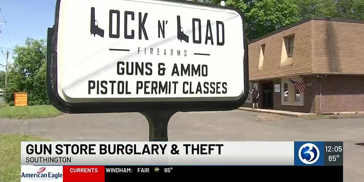 Police search for gun store burglars [Video]