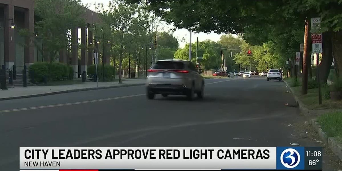 New Haven is moving to become one of the first cities in Connecticut to install red light cameras to safely monitor heavily traveled roads [Video]