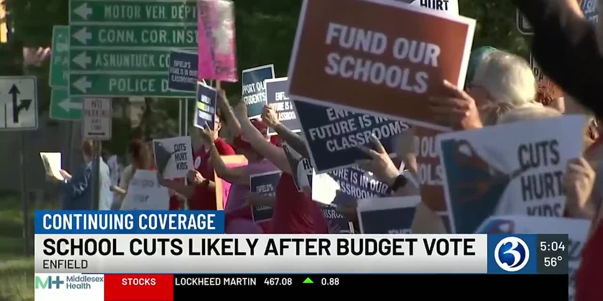 School cuts likely after budget vote in Enfield [Video]