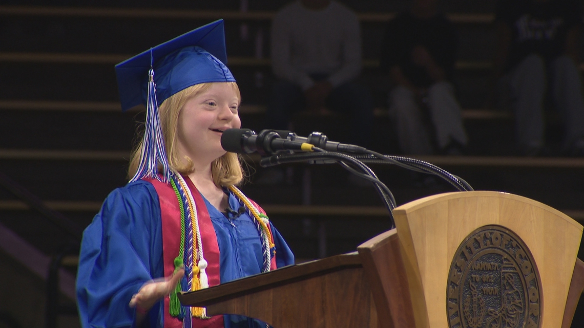 Broomfield HS commencement speaker moves crowd to tears [Video]