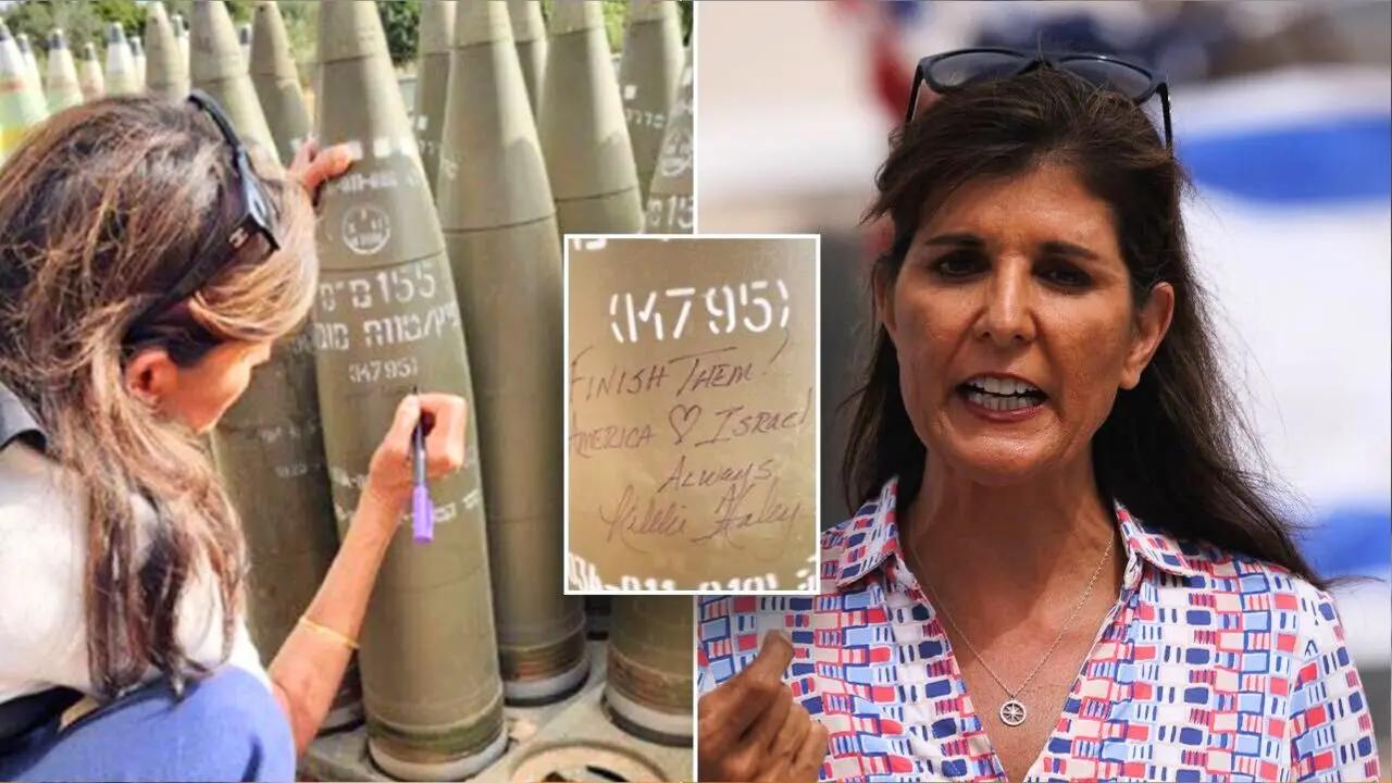 Nikki Haley writes message on IDF rocket meant for Hamas [Video]