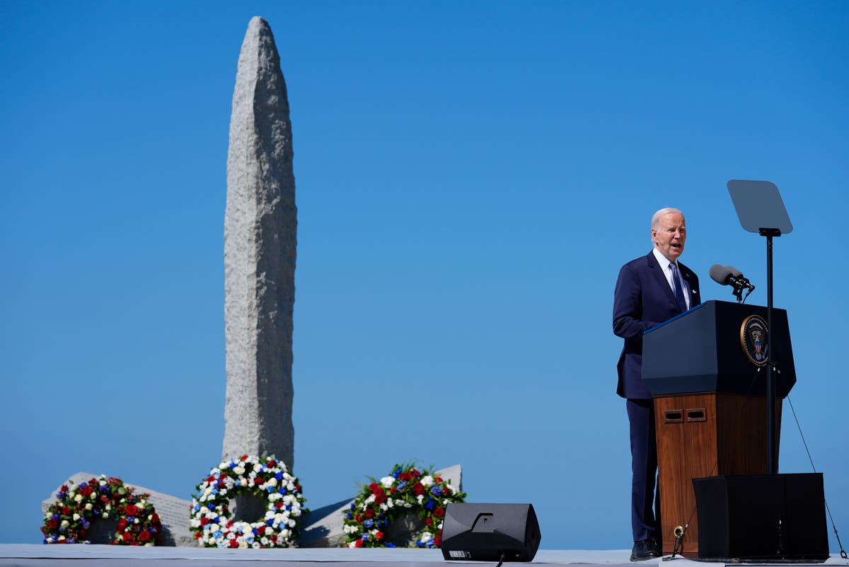 Biden makes veiled allusions to Trump in D-Day speech about democracy [Video]