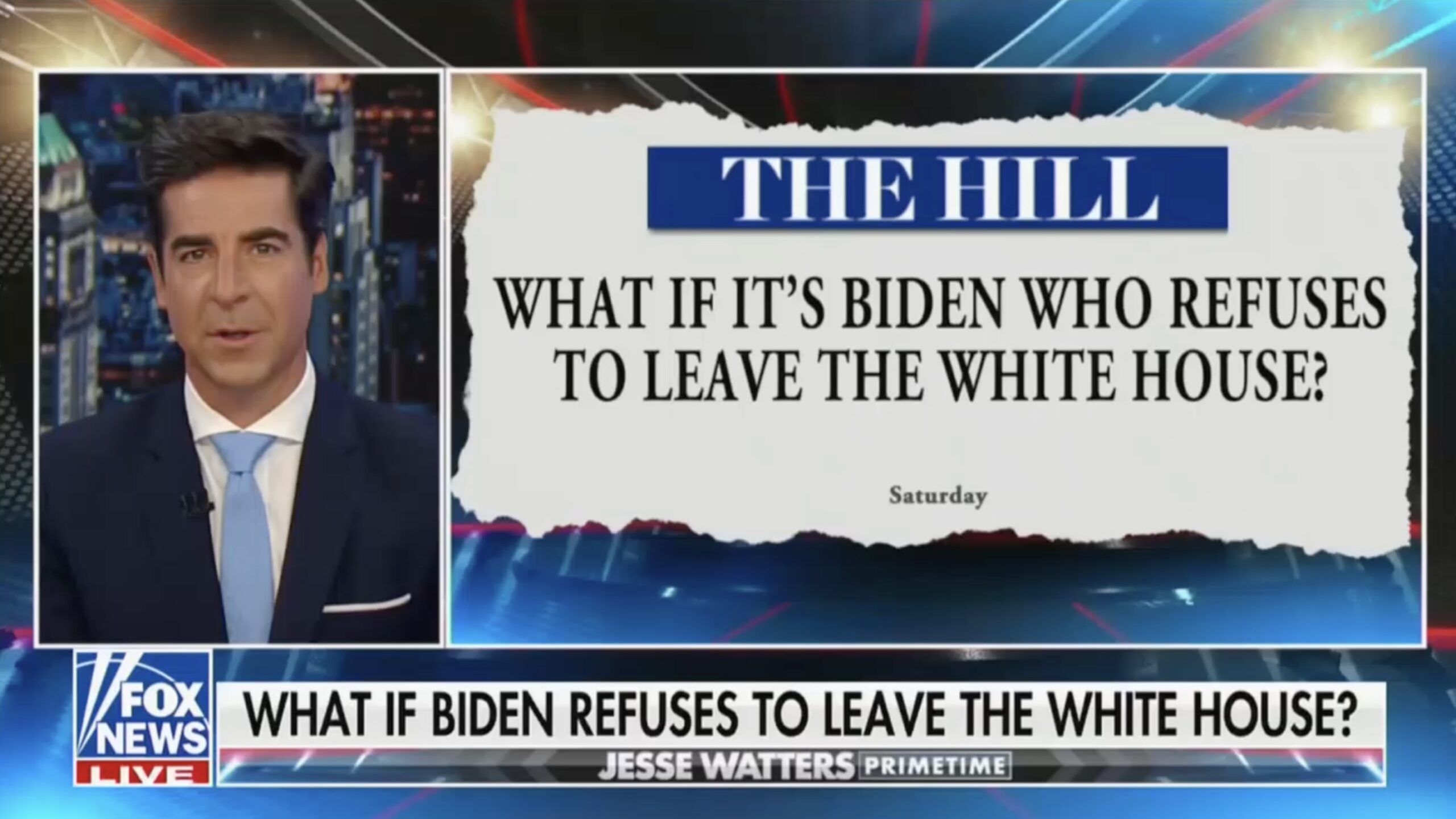 Jesse Watters Suggests Biden Might Refuse To Leave White House if He Loses [Video]