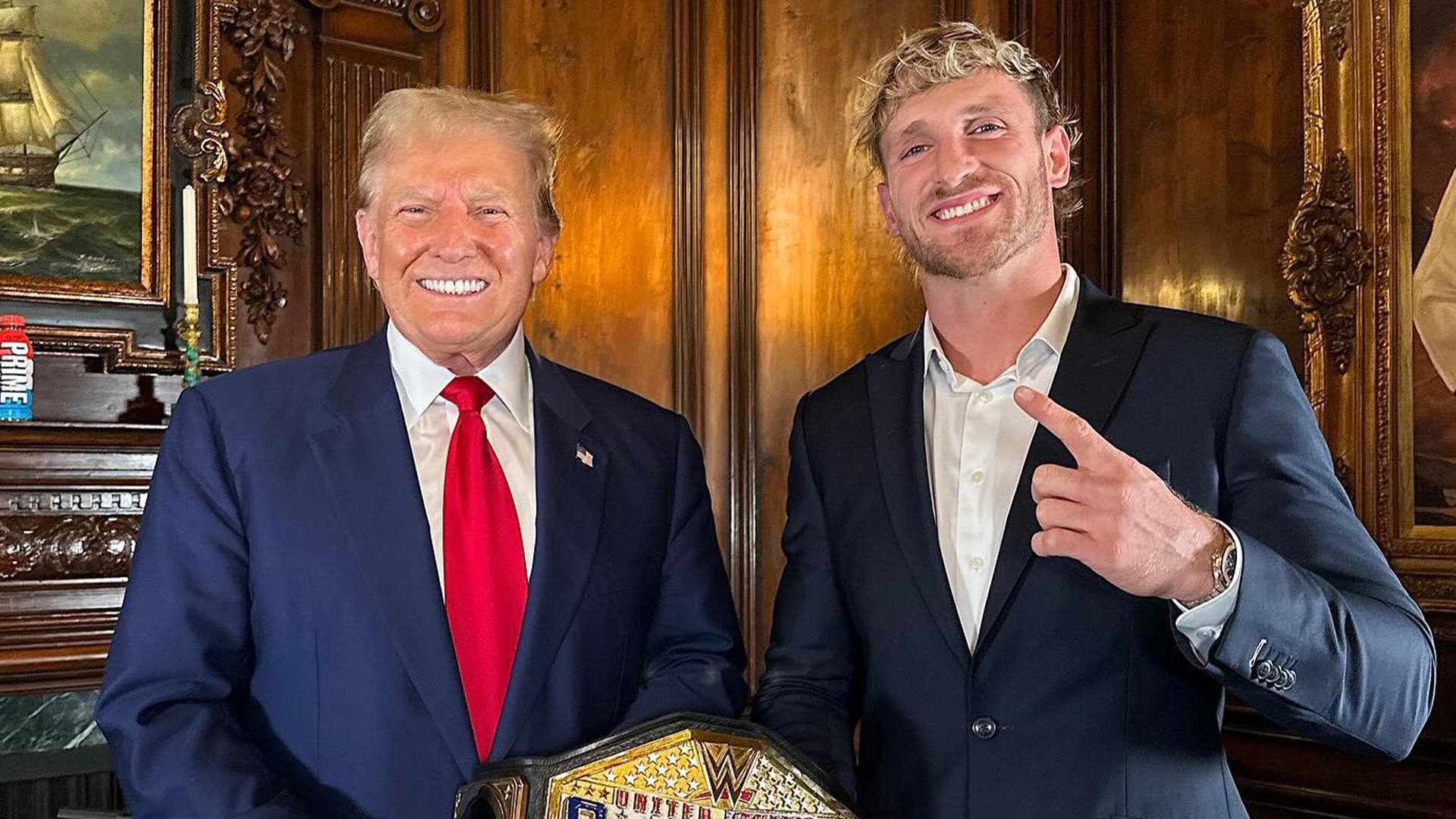 WWE star Logan Paul grins with Donald Trump at Mar-a-Lago after interviewing former president for Impaulsive podcast [Video]