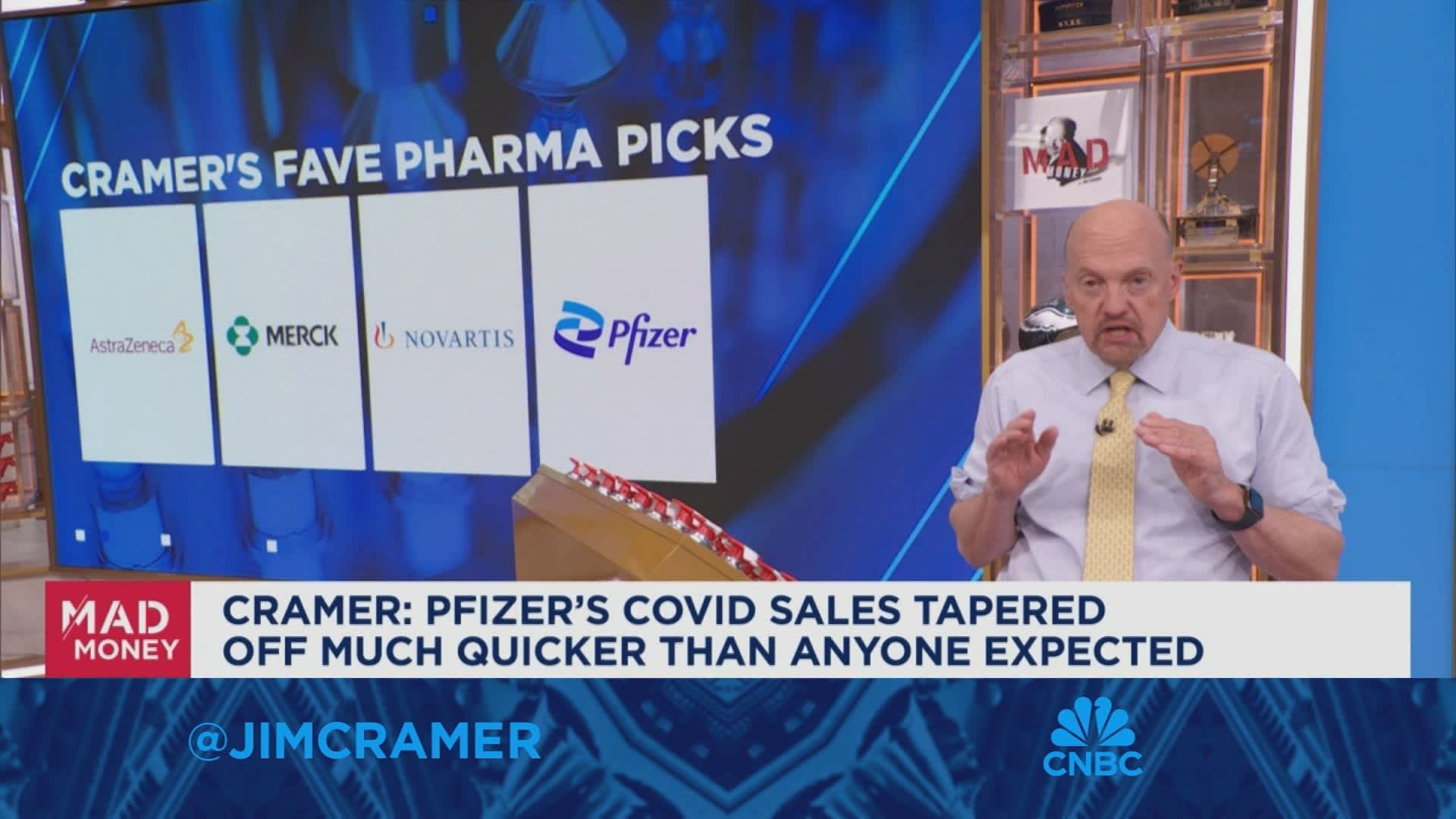 Cramer: Pfizer’s Covid sales tapered off much quicker than anyone expected [Video]