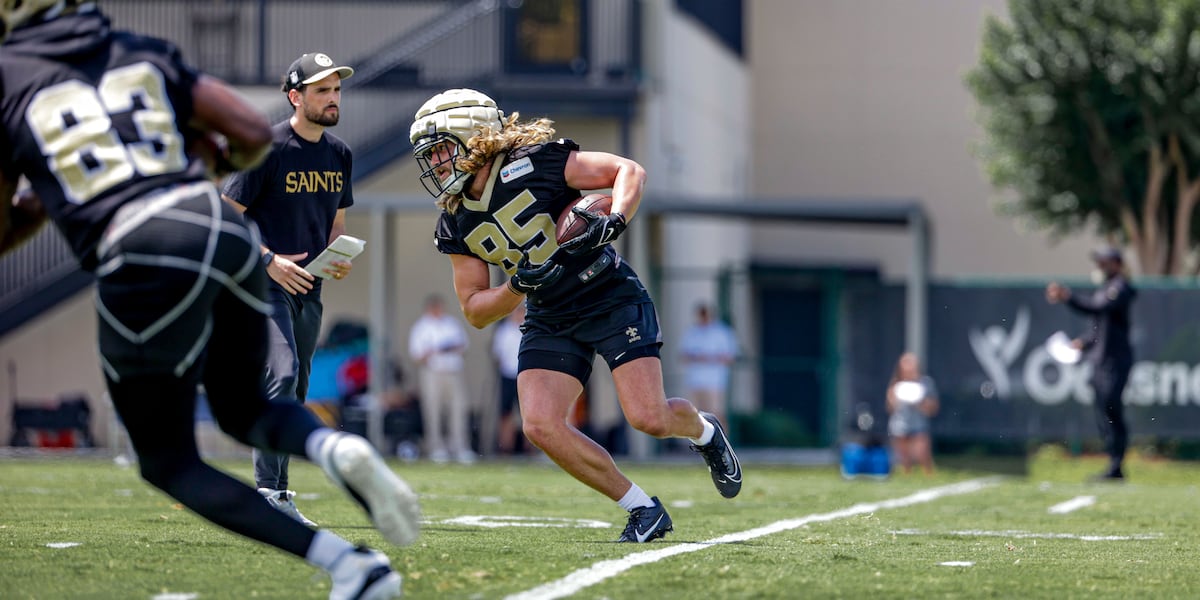 Undrafted rookie free agent Dallin Holker turning heads at Saints camp [Video]