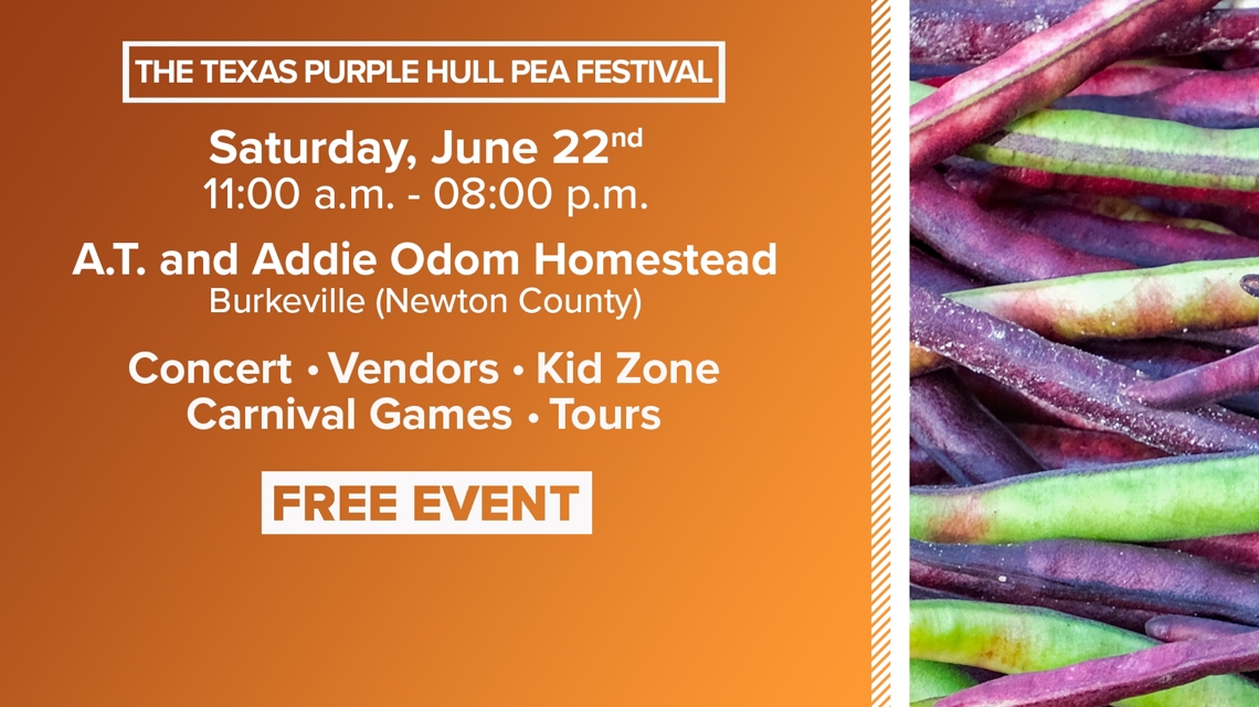 Texas Purple Hull Pea Festival on Saturday [Video]