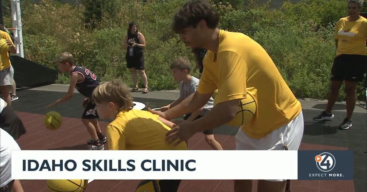 Idaho basketball holds kids skills clinic | Sports [Video]