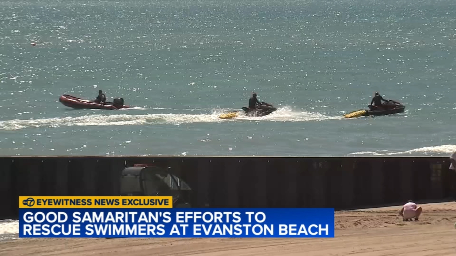 Evanston Fire Department again suspends Lake Michigan search for missing swimmer at Lighthouse Beach [Video]