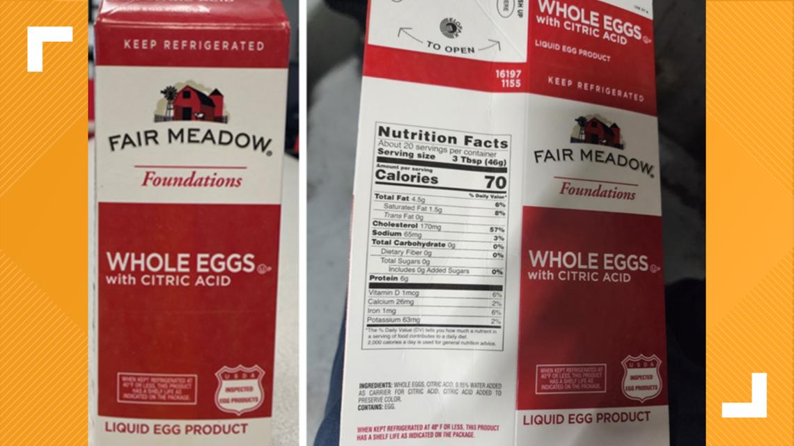 Liquid egg products recalled, could have undeclared milk [Video]