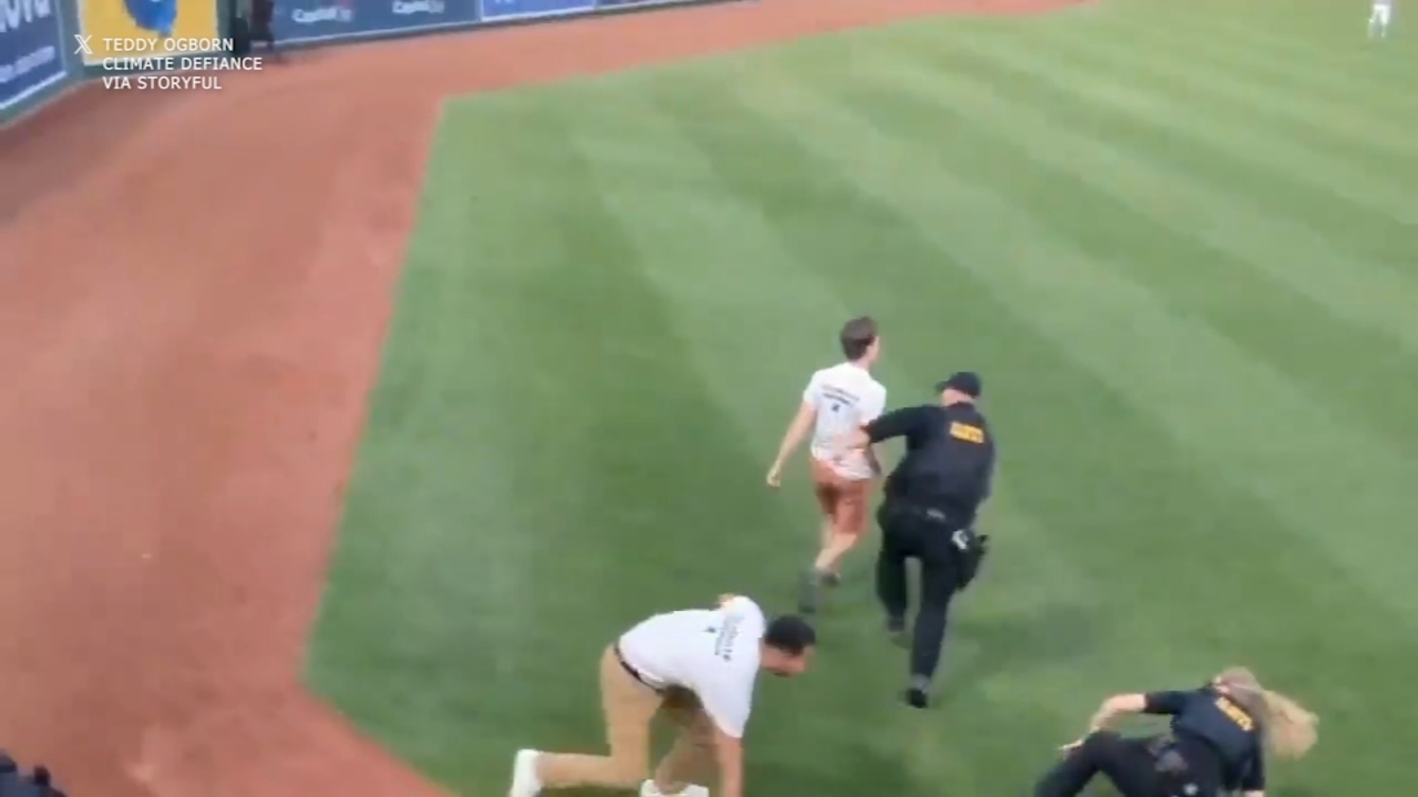 8 climate protesters arrested during Congressional Baseball Game: Police [Video]