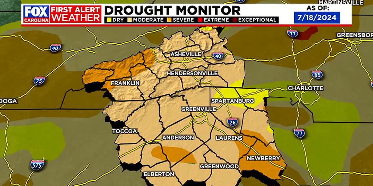 Drought monitor shows conditions worsen for parts of western Carolinas [Video]