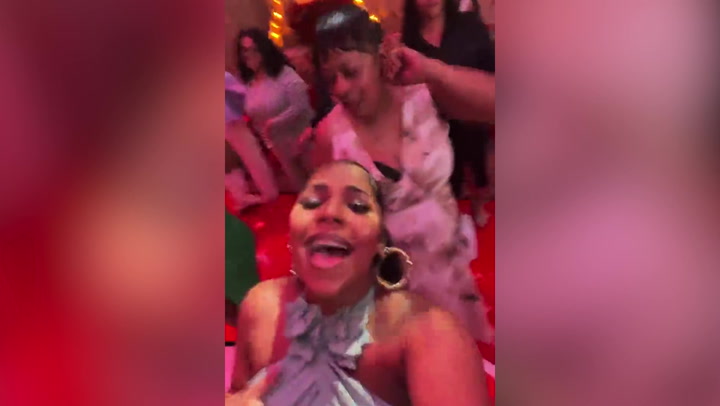 Heavily pregnant Ashanti dances to Nellys Hot in Here on night out | Culture [Video]