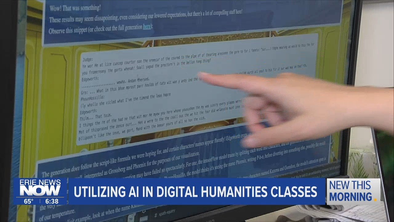 Digital Humanities Professor reacts to AI – Erie News Now [Video]