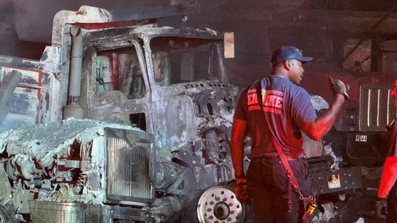 Dump trucks destroyed in fire at DeKalb County business [Video]
