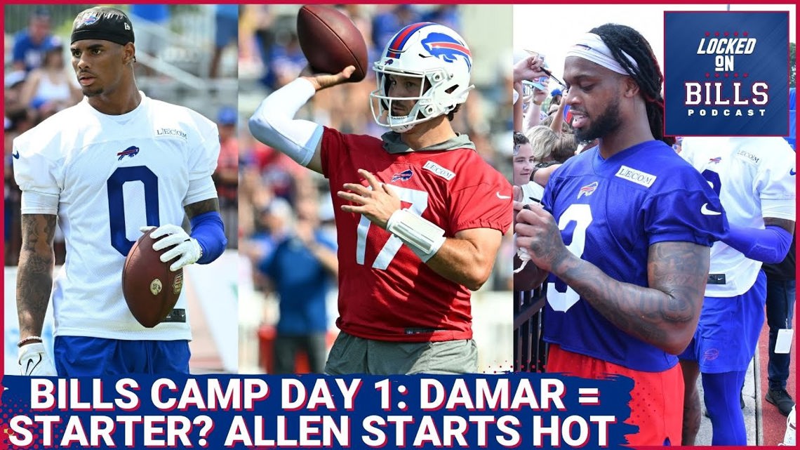 Buffalo Bills Training Camp Day 1. Damar Hamlin starter? Josh Allen to Dalton Kincaid starts hot [Video]