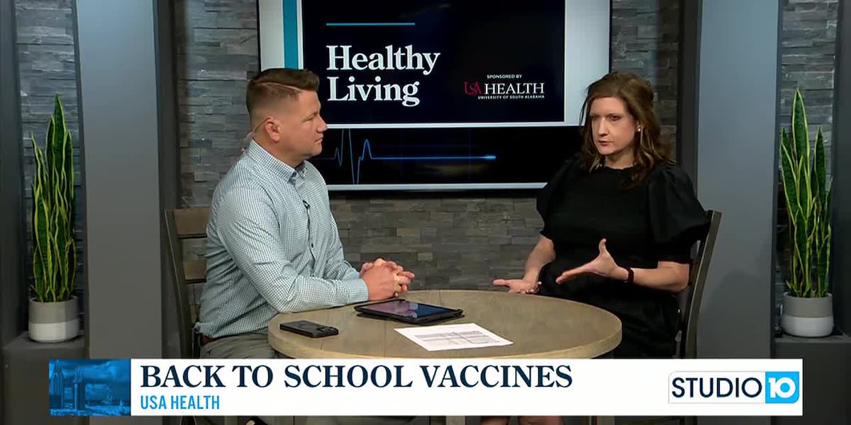 Healthy Living with USA Health: Back to School Vaccines [Video]