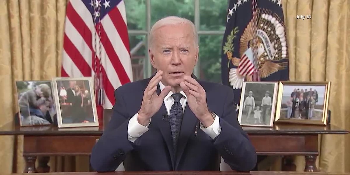 Biden addresses nation on 2024 exit [Video]
