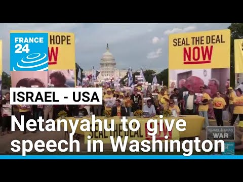 Israel PM to address US Congress amid tensions with Biden, protests • FRANCE 24 English [Video]