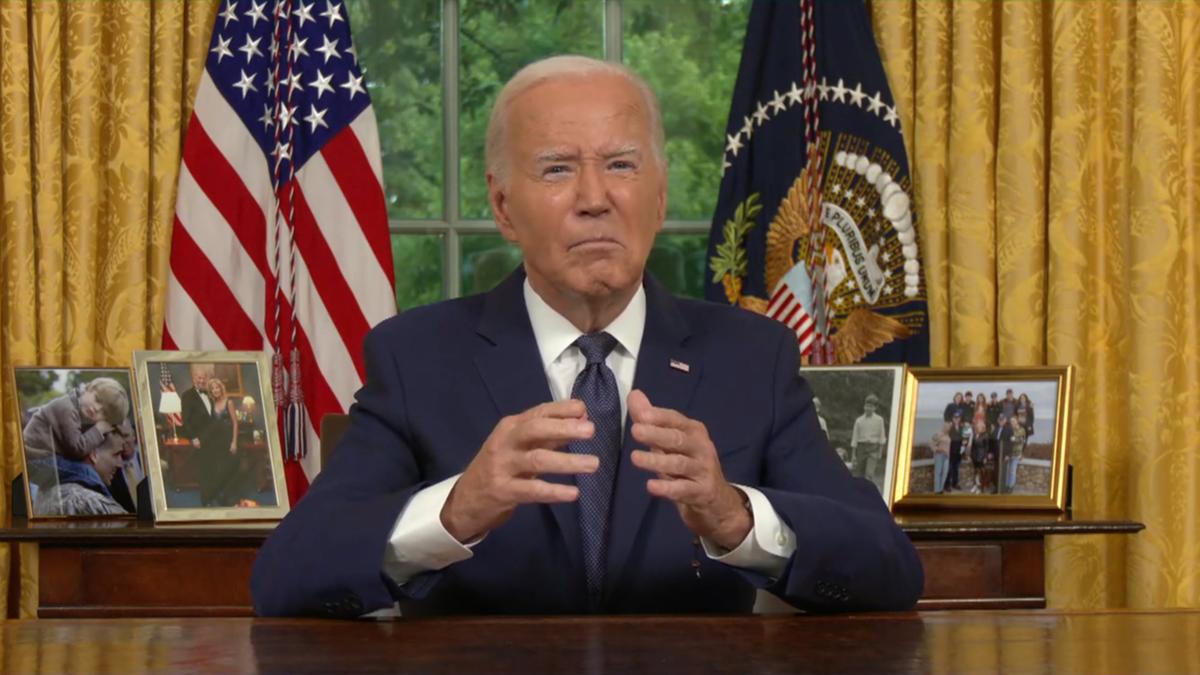US President Joe Biden uses Oval Office address to explain his decision to drop out of the presidential race [Video]