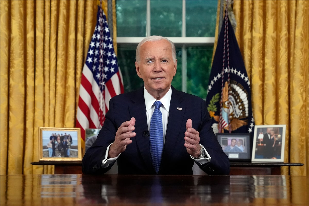 Biden casts exit from 2024 race as bid to preserve democracy in speech to nation [Video]