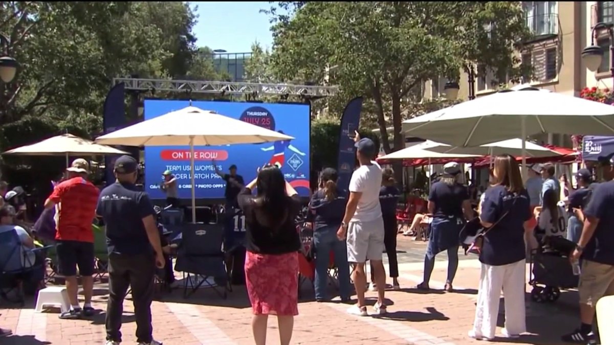 Fans gathered in Santana Row for USWNTs Olympic opener against Zambia  NBC Bay Area [Video]