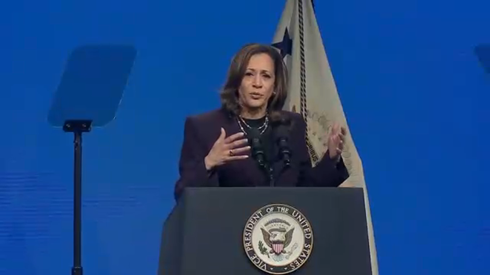 Kamala Harris in Houston: Vice President addresses American Federation of Teachers after being briefed on Beryl recovery efforts [Video]