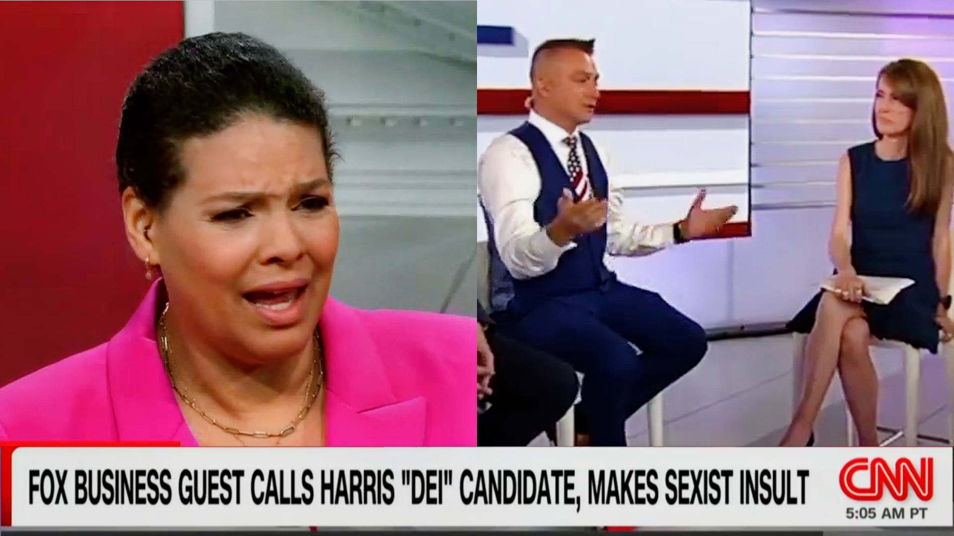 CNNs Sidner Revolted By ‘Hawk Tuah’ Attack On Kamala Harris [Video]