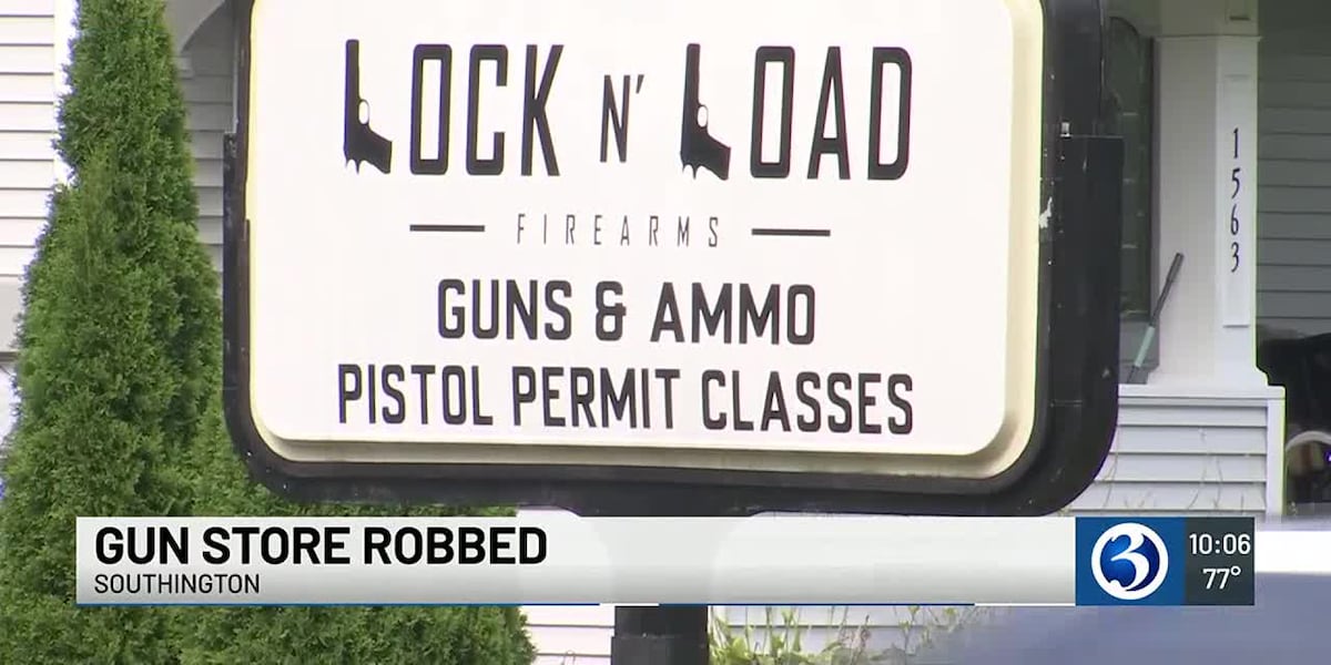 Suspects steal handguns from gun shop in Southington [Video]