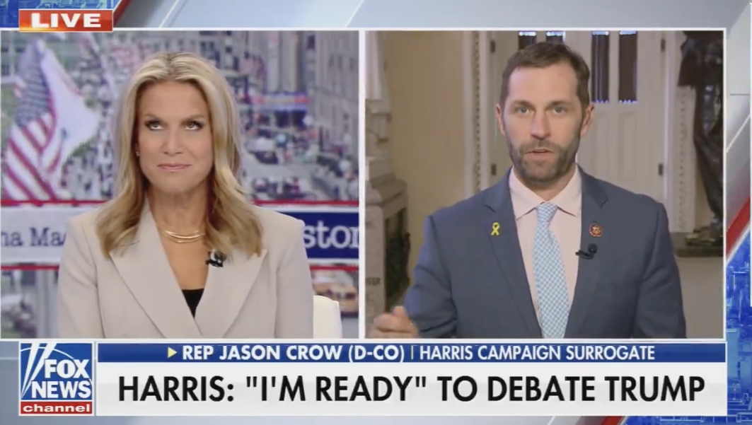 Martha MacCallum Rolls Eyes After Jason Crow Says Trump ‘Afraid’ of Harris [Video]