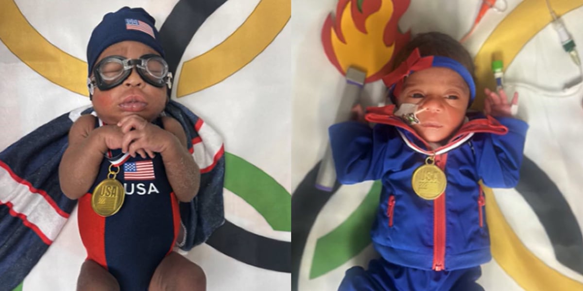 NICU babies show Team USA spirit for the start of the Olympics [Video]